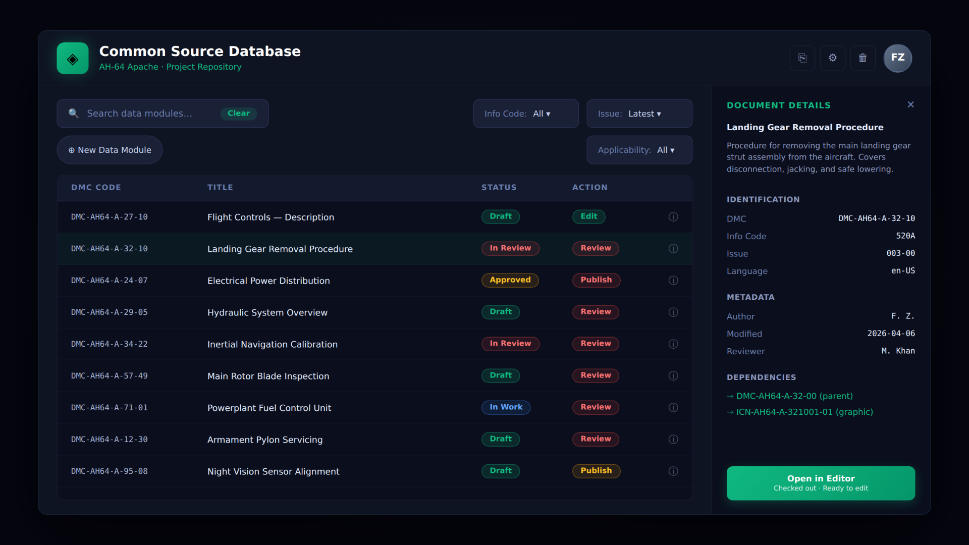 Techner Database TechAithor - AI-Powered Technical Publishing